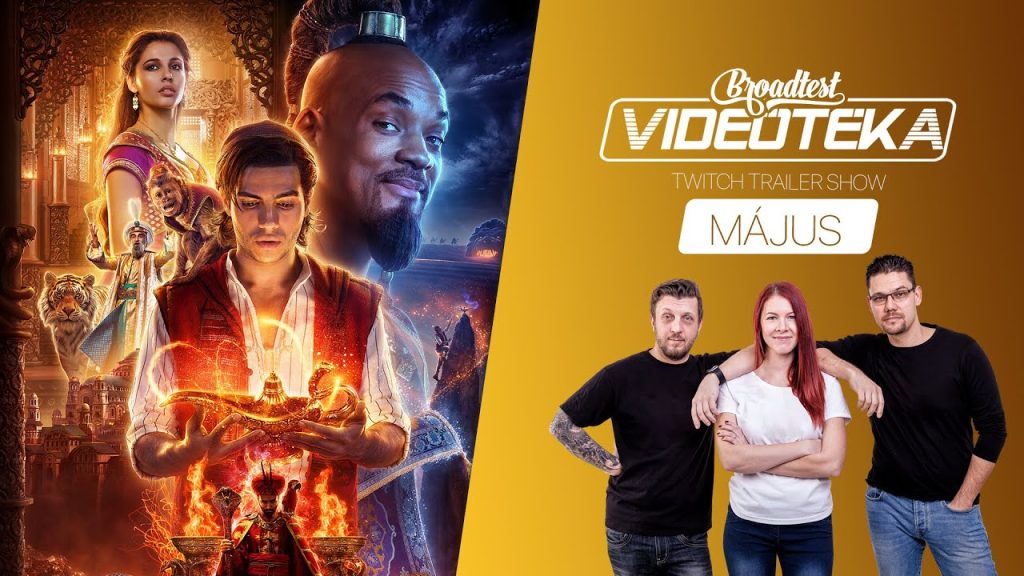 Mit nézünk a moziban? – Május | VIDEOTÉKA TWITCH VOD | Aladdin, Godzilla 2, John Wick 3…